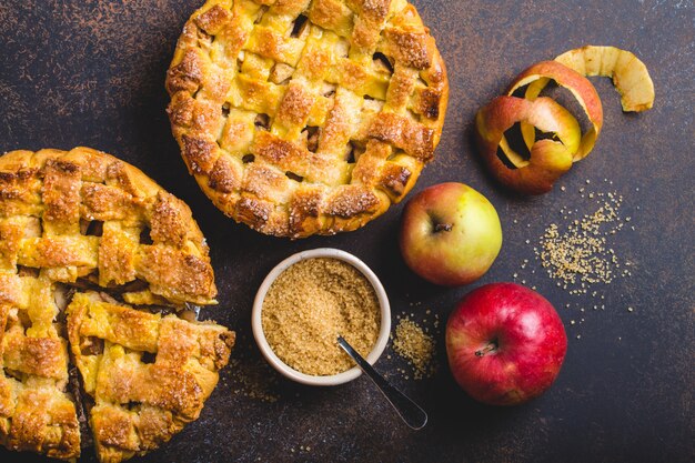 Tarta de manzana casera