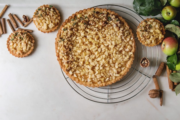 Tarta de manzana dulce