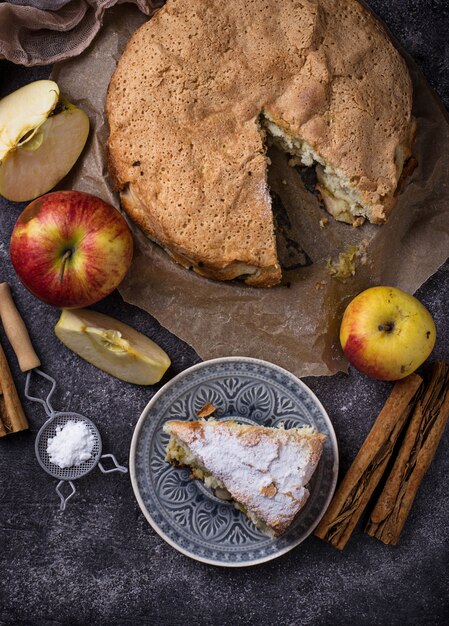 Tarta de manzana hecha en casa