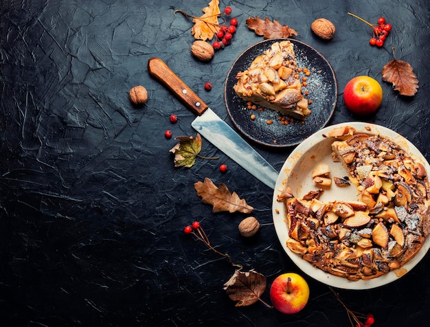 Tarta de manzana otoñal