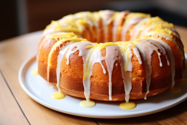 Foto tarta de mármol y limón