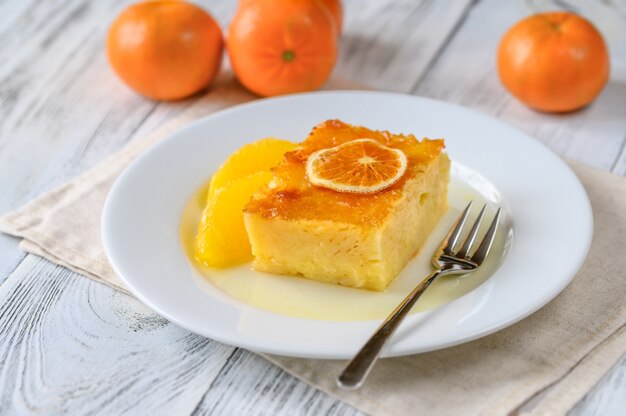 Tarta de naranja portokalopita