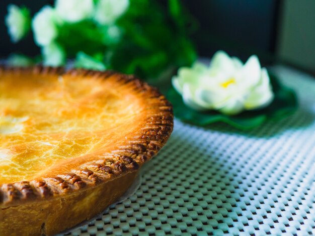 Tarta de pastel de coco