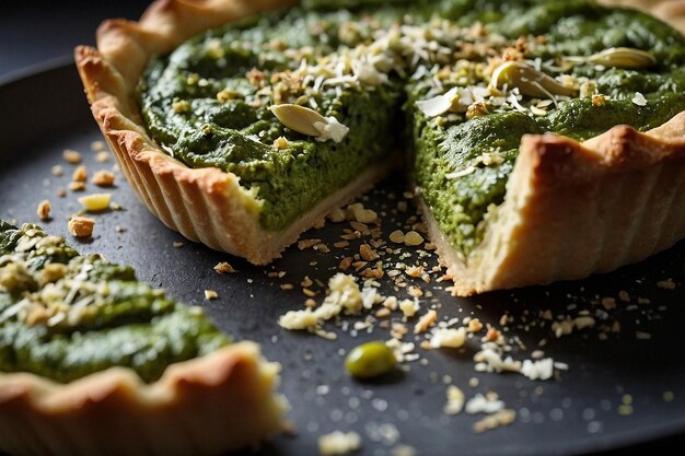 Foto tarta de pesto y ricotta