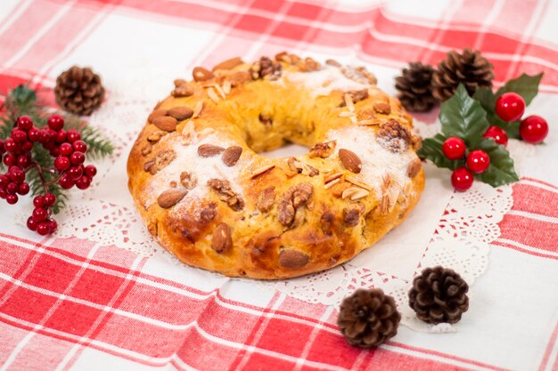 Tarta típica de la Reina de Navidad.