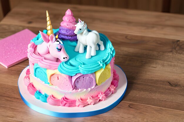 Foto tarta de unicornio