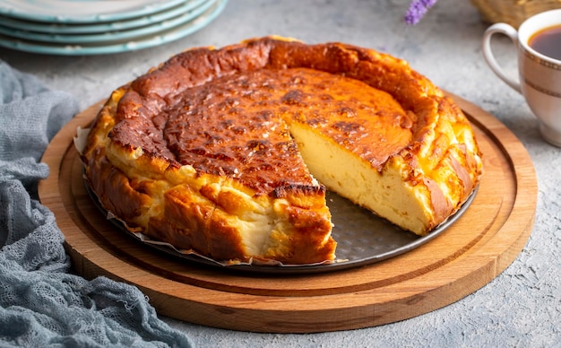 Tarta vasca de queso quemado al estilo casero, Tarta San Sebastián