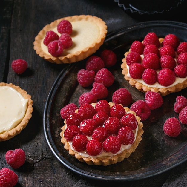 Tartaleta con Frambuesas