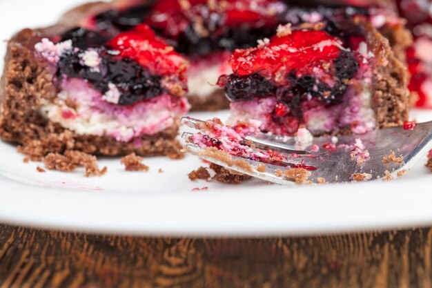 tartaleta con frutos rojos