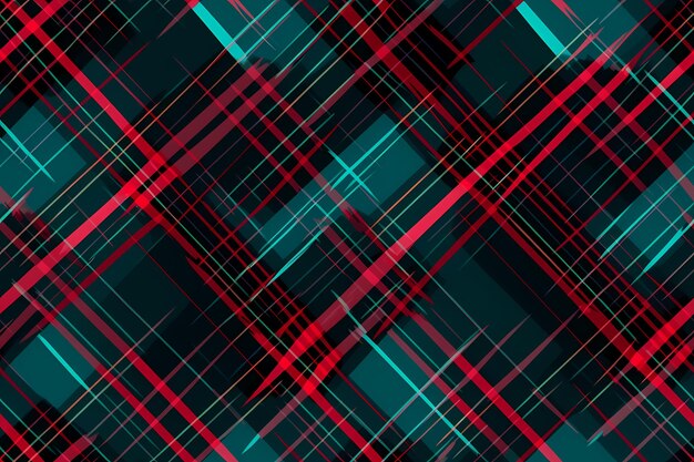 Tartan Seamless Pattern Ai generativo