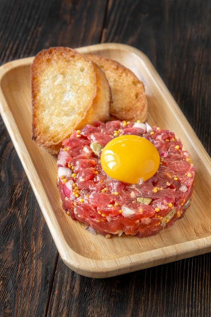 Tartar de carne de res