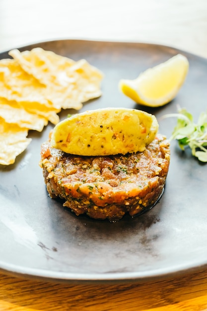 Foto tartare de atún