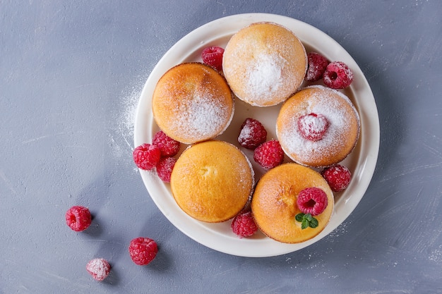 Tartas De Limón Con Frambuesas