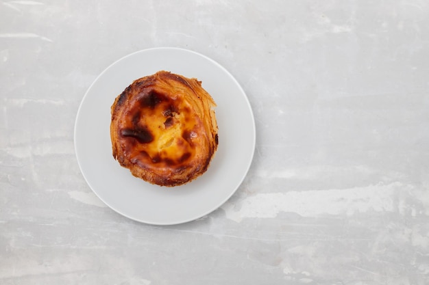 Tarte de ovos portuguesa típica pastel de nata