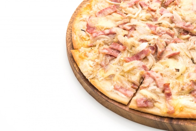 Foto tarte flambé pizza