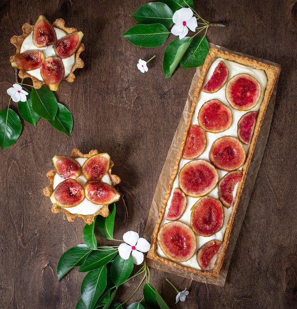 Tarte mit Feigen, Pistazien