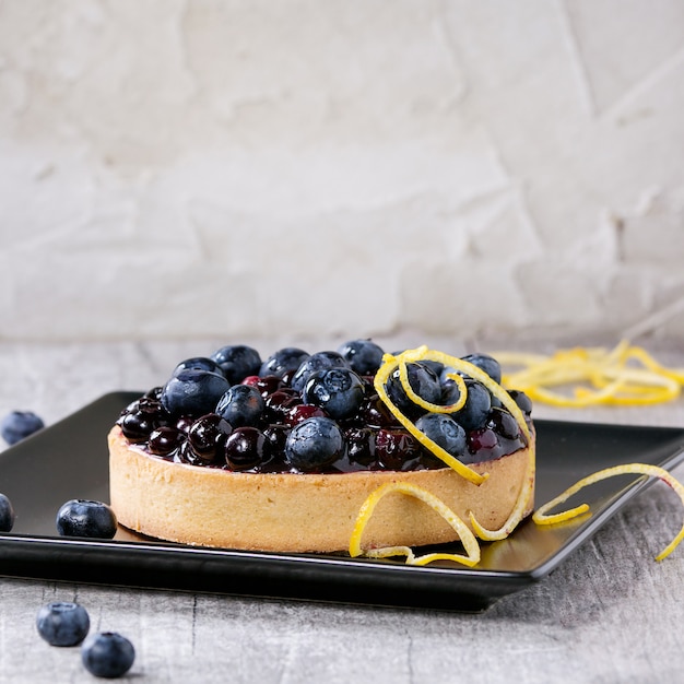 Tarte mit Heidelbeeren