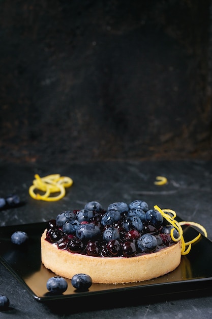 Tarte mit Heidelbeeren