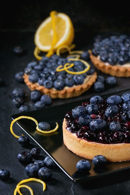 Tarte mit heidelbeeren