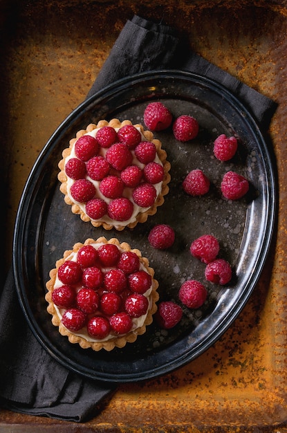 Tartlet com framboesas