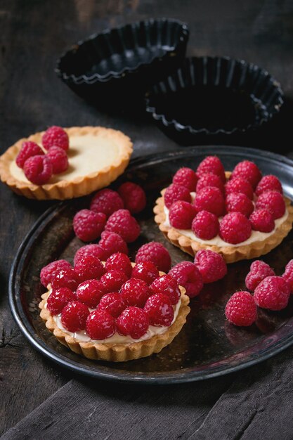 Tartlet com framboesas