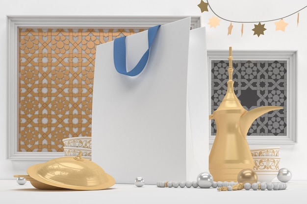 Tasche, Seitenansicht, Mit, Eid, Themed, Hintergrund