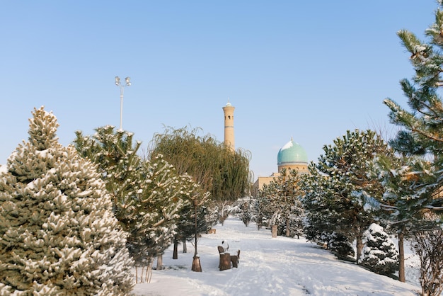 Taschkent Usbekistan Dezember 2020 Altstadt im Winter