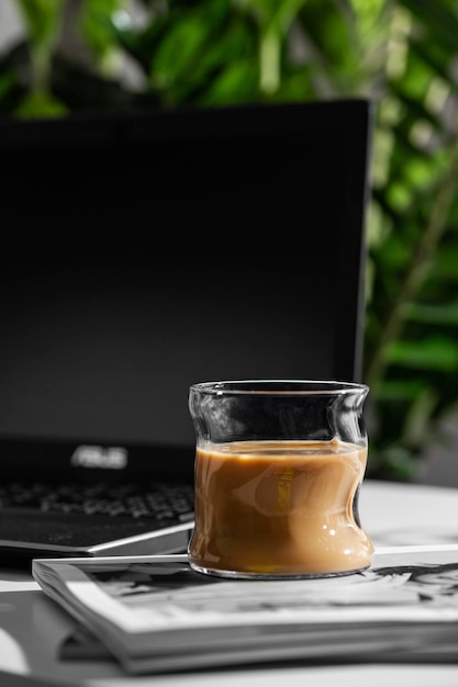 Tasse Cappuccino am Morgen