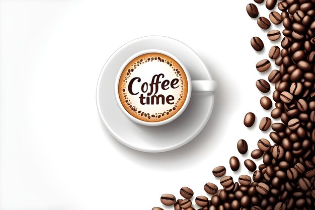 Tasse frischer Kaffee Vektor-Illustration Dekorationsdesign für Cafeteria Poster Banner Karten