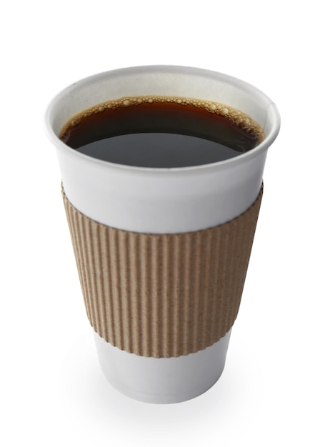 Tasse Kaffee, isoliert auf Weiß