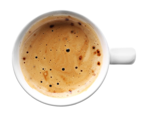 Tasse Kaffee lokalisiert auf Weiß