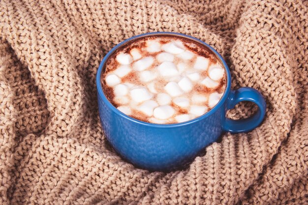 Tasse Kakao mit Marshmallow