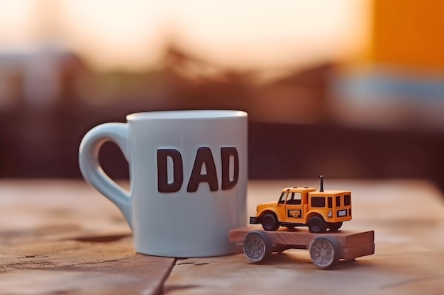 Tasse mit der Aufschrift DAD zum Vatertag