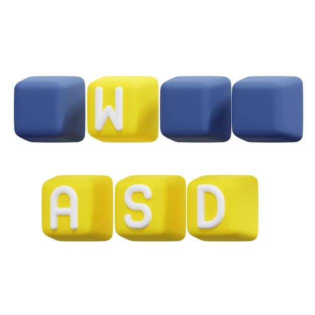 tastatur 3d-render-symbol-illustration