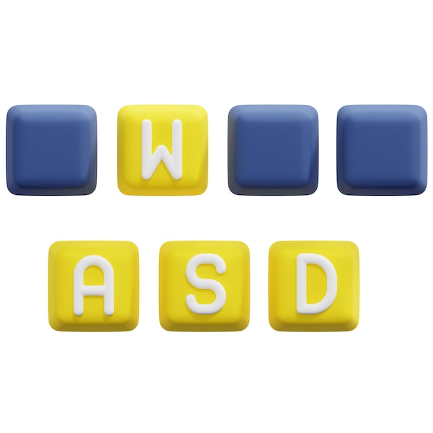 tastatur 3d-render-symbol-illustration