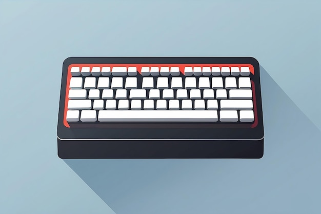 Tastatur-Symbol Vektor-Illustration flaches Design
