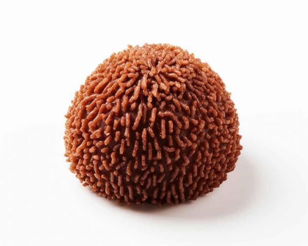 Tasty Brigadeiro brasilianisches Gericht mit isoliertem weißen Hintergrund