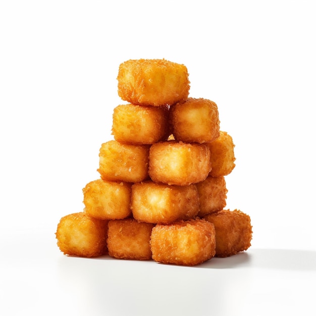 Tater Tots con fondo blanco de alta calidad ultra