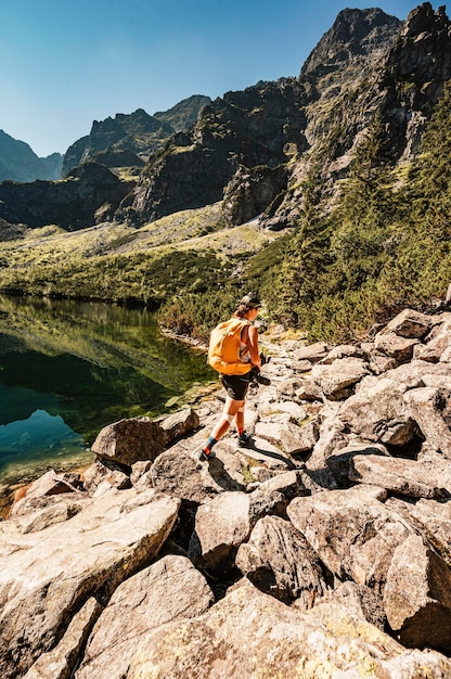 Tatra-Nationalpark in Polen Berühmter Bergsee Morskie oko oder Seeaugensee In der Hohen Tatra Fünf-Seen-Tal