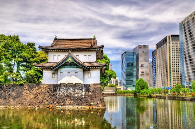 Tatsumi Yagura, una torre de defensa en el Palacio Imperial, Tokio