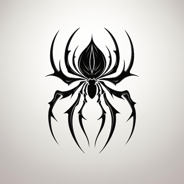Foto tatuagem de aranha isolada em fundo branco