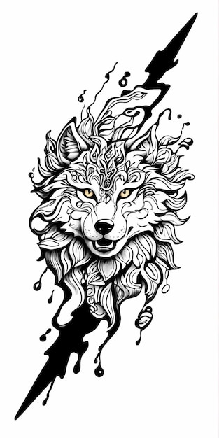 El tatuaje del lobo.