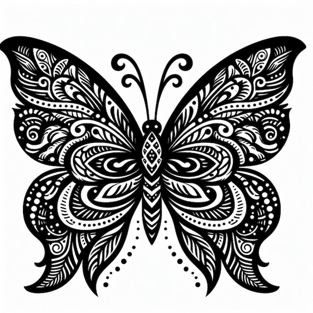 Foto el tatuaje de la mariposa.