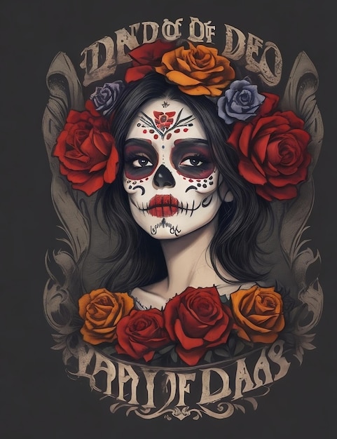 Foto tatuajes del día de los muertos