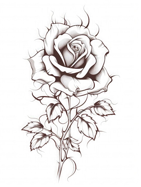 Tatuajes de rosas de diseño de moda