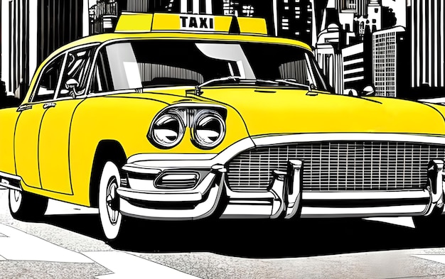 Taxi en la ciudad