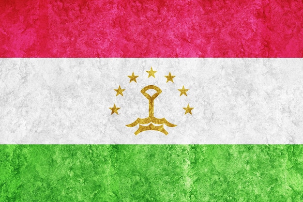 Tayikistán Bandera metálica Bandera texturizada