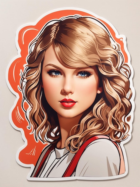 Taylor Swift Sticker selbstbewusste Stimmung