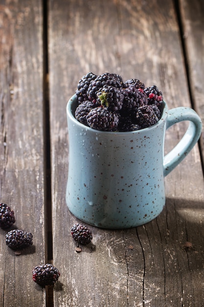 Taza de arándanos