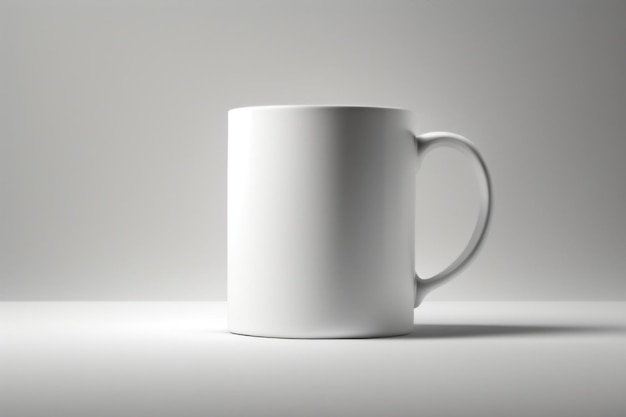 Una taza blanca con la palabra café